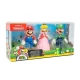 World of Nintendo - Pack 3 figurines Super Mario Mushroom Kingdom 10 cm