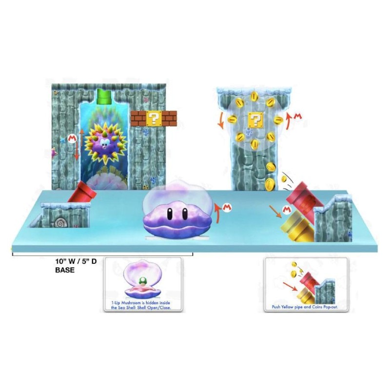 Super Mario - World of Nintendo  playset Deluxe Underwater