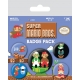Super Mario Bros - Pack 5 badges Super Mario Bros