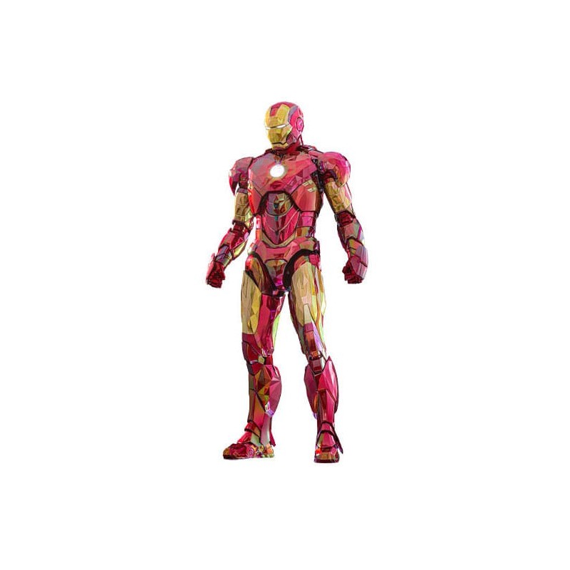 Marvel - Iron Man figurine Movie Masterpiece Diecast 1/6 Iron Man Mark VI (Fractal Armor) Hot Toys Exclusive 33 cm