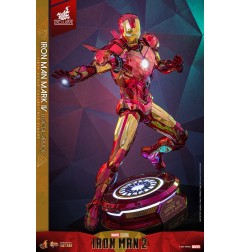 Marvel - Iron Man figurine Movie Masterpiece Diecast 1/6 Iron Man Mark VI (Fractal Armor) Hot Toys Exclusive 33 cm