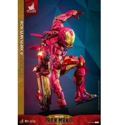 Marvel - Iron Man figurine Movie Masterpiece Diecast 1/6 Iron Man Mark VI (Fractal Armor) Hot Toys Exclusive 33 cm