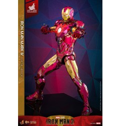 Marvel - Iron Man figurine Movie Masterpiece Diecast 1/6 Iron Man Mark VI (Fractal Armor) Hot Toys Exclusive 33 cm