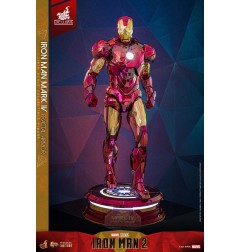 Marvel - Iron Man figurine Movie Masterpiece Diecast 1/6 Iron Man Mark VI (Fractal Armor) Hot Toys Exclusive 33 cm