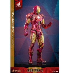 Marvel - Iron Man figurine Movie Masterpiece Diecast 1/6 Iron Man Mark VI (Fractal Armor) Hot Toys Exclusive 33 cm