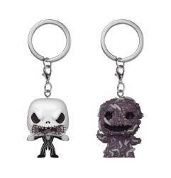 L'etrange Noël de Mr. Jack - L'Étrange Noël de monsieur Jack pack 2 porte-clés POP! Vinyl Jack/Oogie 4 cm