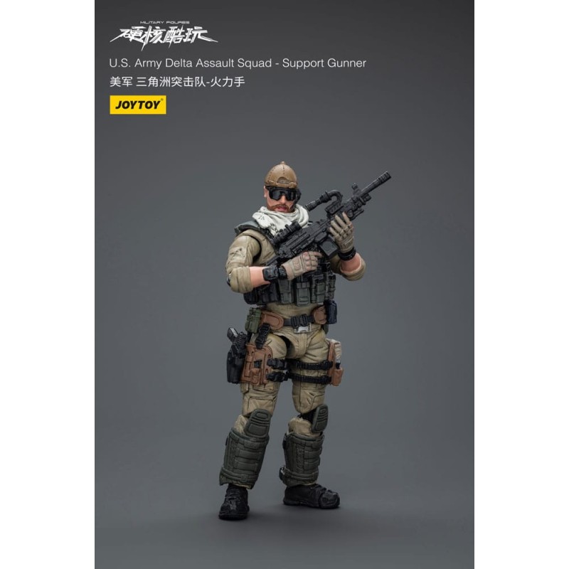 Hardcore Coldplay - Figurine 1/18 U.S. Army Delta Assault Squad Support Gunner 11 cm