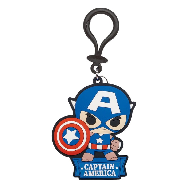 Marvel - Porte-clés sac PVC à dos toucher doux Captain America