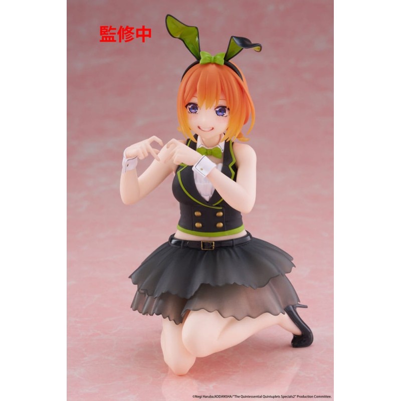 The Quintessential Quintuplets - 3 statuette PVC Desktop Cute Figure Yotsuba Nakano (Bunny Ver.) 13 cm