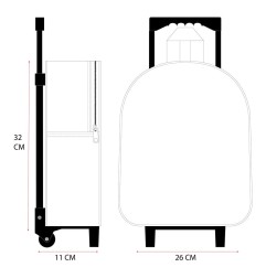 Hello Kitty - 3D trolley sac à dos Another Dimension 32 cm