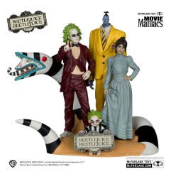 Beetlejuice - Pack 4 statuettes Movie Maniacs 15 cm