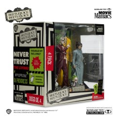 Beetlejuice - Pack 4 statuettes Movie Maniacs 15 cm