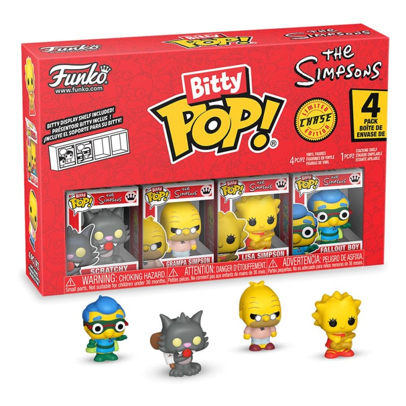 Simpsons - Les Simpson pack 4 figurines Bitty POP! Vinyl Series 4 2 cm