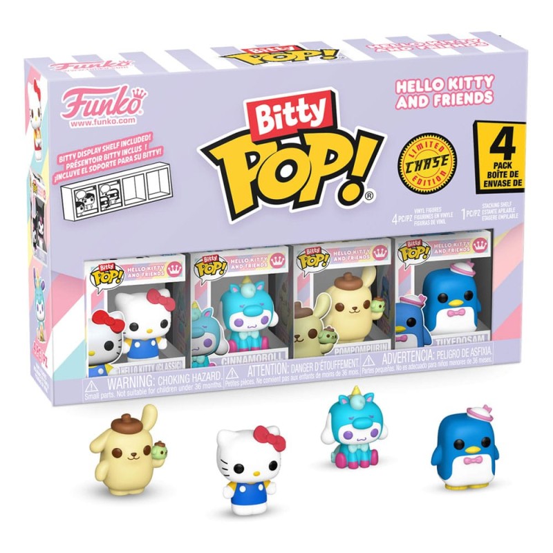 Sanrio - Hello Kitty and Friends pack 4 figurines Bitty POP! Vinyl Series 1 2 cm