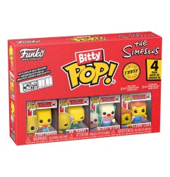 Les Simpson - Pack 4 figurines Bitty POP! Les Simpson Series 1 2 cm