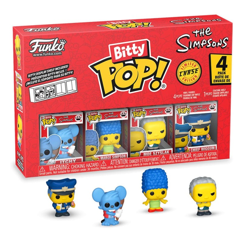 Simpsons - Les Simpson pack 4 figurines Bitty POP! Vinyl Series 2 2 cm