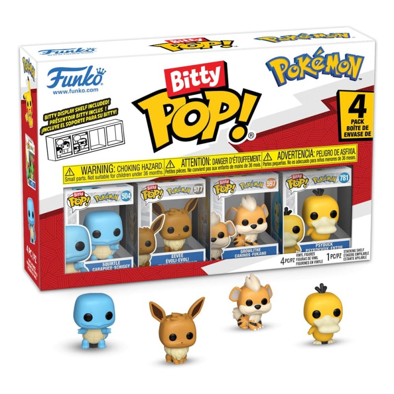 Pokémon - Pack 4 figurines Bitty POP! Vinyl Series 4 2 cm Pokémon - Pack 4 figurines Bitty POP! Vinyl Series 4 2 cm