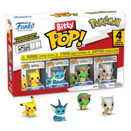 Pokémon - Pack 4 figurines Bitty POP! Vinyl Series 1 2 cm