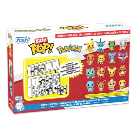 Pokémon - Pack 4 figurines Bitty POP! Pokémon Series 1 2 cm