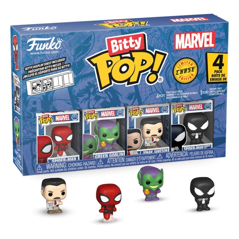 Marvel - Spider-Man pack 4 figurines Bitty POP! Vinyl Series 1 2 cm