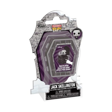 L'etrange Noël de Mr. Jack - L'Étrange Noël de monsieur Jack figurine Coffin Pocket POP! Vinyl Jack Skellington 6 cm
