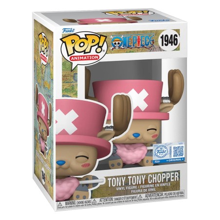 One Piece - Figurine POP! Tony Tony Chopper avec barbe à papa 9 cm
