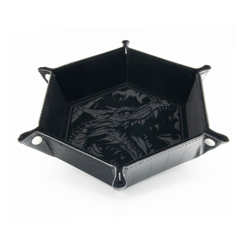 CritStones - Plateau à dés pliant Dragon Skin Edition Black