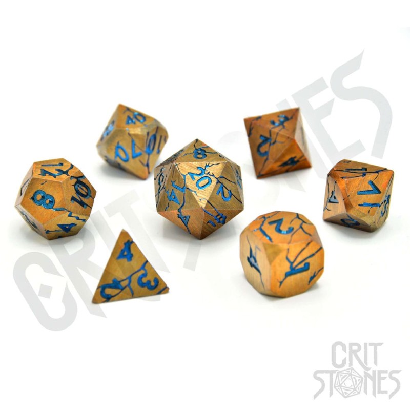 CritStones - Metal pack dés Sundered Spells (7)