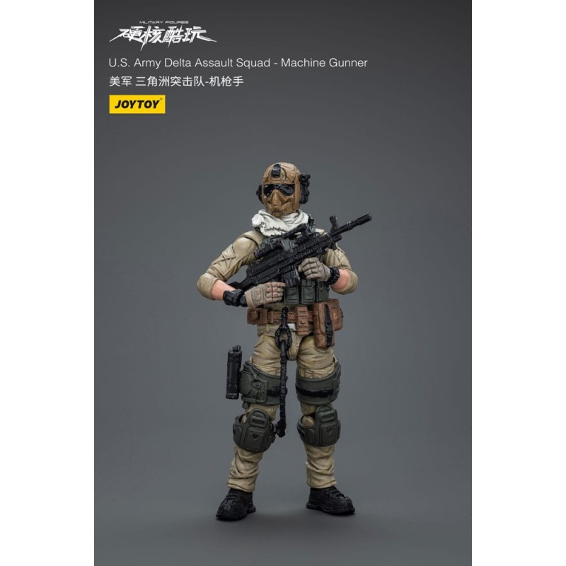 Hardcore Coldplay - Figurine 1/18 U.S. Army Delta Assault Squad Machine Gunner 11 cm