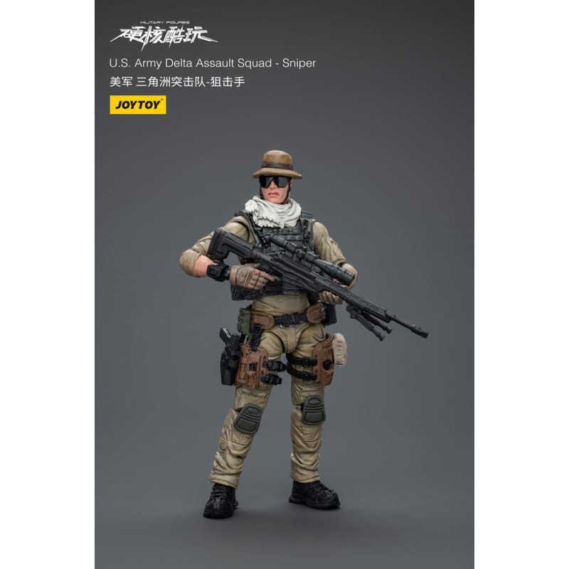 Hardcore Coldplay - Figurine 1/18 U.S. Army Delta Assault Squad Sniper 11 cm