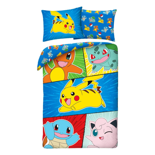 Pokémon - Parure de lit Pokémon Ver. 7 140 x 200 cm / 70 x 90 cm