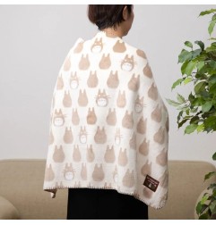 Mon voisin Totoro - Couverture polaire moirée Totoro silhouette 70 x 100 cm