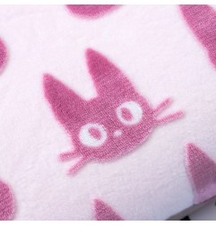 Kiki la petite sorcière - Coussin polaire moirée Jiji silhouette 20 x 43 cm