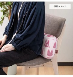 Kiki la petite sorcière - Coussin polaire moirée Jiji silhouette 20 x 43 cm