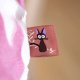 Kiki la petite sorcière - Coussin polaire moirée Jiji silhouette 20 x 43 cm