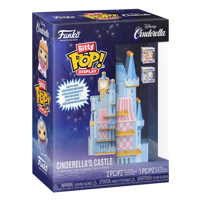 Disney - Bitty POP! Display présentoir avec 2 figurines en vinyle Cinderella's Castle