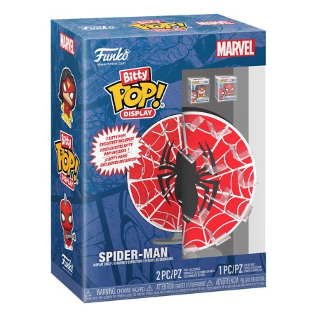 Marvel - Bitty POP! Display présentoir avec 2 figurines en vinyle Spider-Man Web