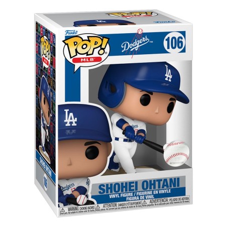 MLB - Figurine POP! LA Dodgers: Shohei Ohtani (Home Jersey) (Batting) 9 cm