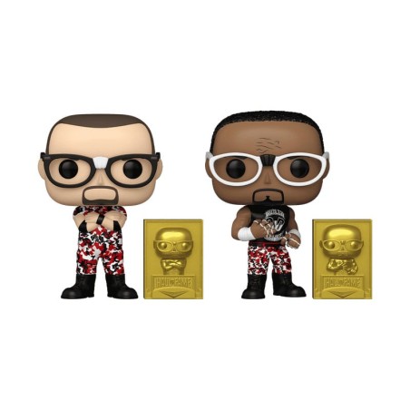 WWE - Pack 2 figurines POP! & Buddy! Vinyl The Dudley Boyz: Bubba Ray & D-Von (2018 Hall of Fame) Exclusive 9 cm