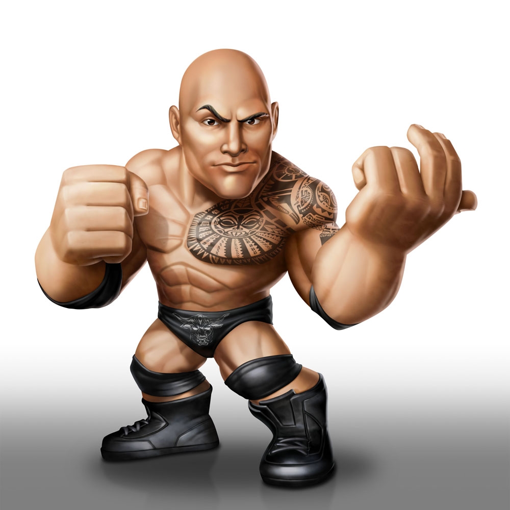 WWE Catch the rock cake topper jouet figurine NEUF! 