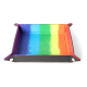 FanRoll - Plateau à dés pliant Velvet Watercolor Rainbow
