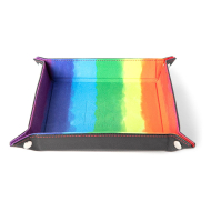 FanRoll - Plateau à dés pliant Velvet Watercolor Rainbow