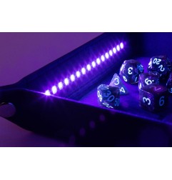 FanRoll Shadowlight - Plateau à dés pliant Blacklight Black