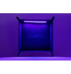 FanRoll Shadowlight - Plateau à dés pliant Blacklight Black