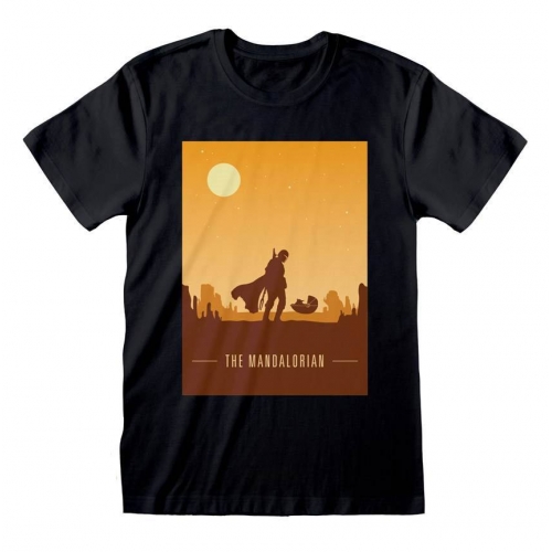 Star Wars The Mandalorian - T-Shirt Retro Poster