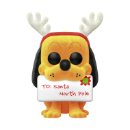 Disney - Figurine POP! Holiday Pluto (Flocked) Special Edition 9 cm