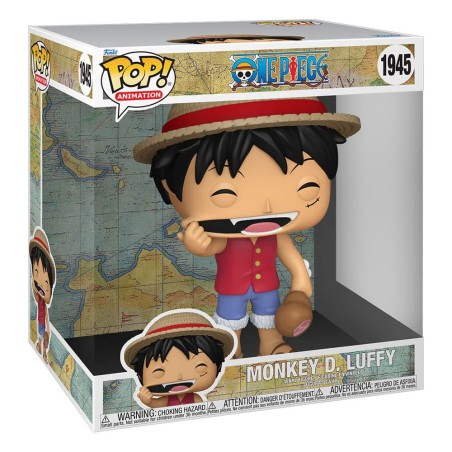 One Piece - Figurine POP! Super Sized Jumbo Monkey D. Luffy (Stretching) 25 cm