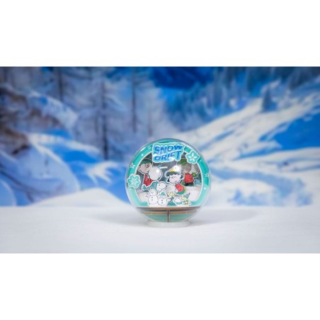 Peanuts - Puremind maquette Wooden Theater Globe Snow Drift