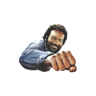 Bud Spencer - Panneau métal 3D Bud Spencer Faust 45 x 45 cm