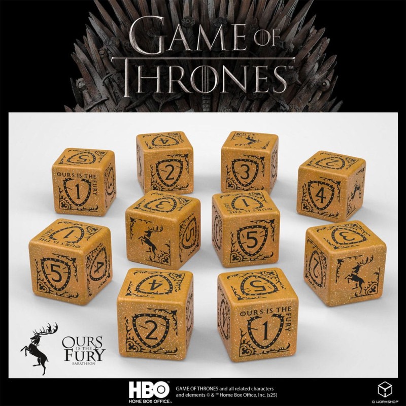 Game Of Thrones - Game of Thrones pack dés Baratheon 10xD6 (10)